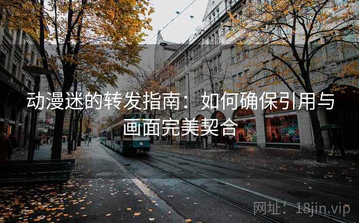动漫迷的转发指南：如何确保引用与画面完美契合